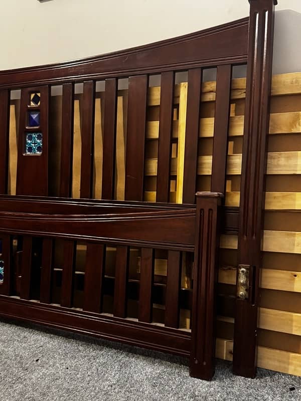 King Size Pure Wooden Bed 5