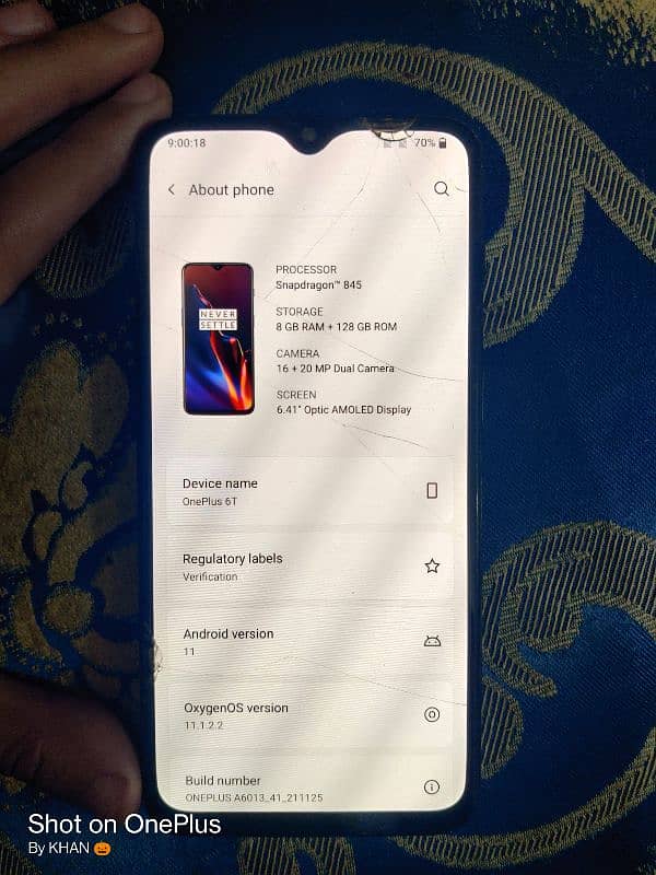 OnePlus 6t 8gb 128gb dual sim approved only cash no exchange 0