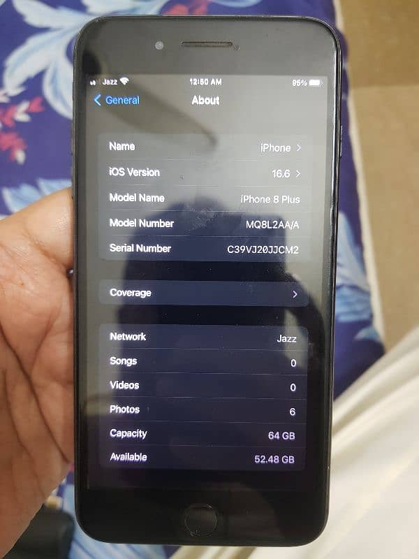 iphone 8plus 64GB pta approved 4