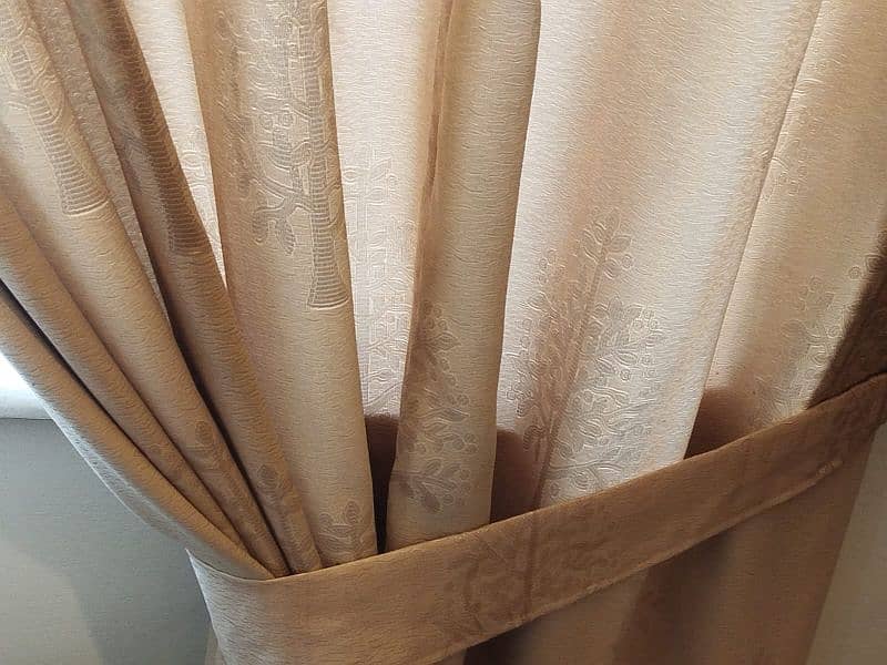 beige colour curtains 0