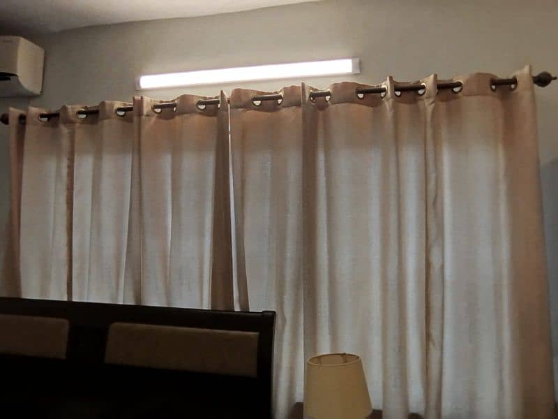 beige colour curtains 1