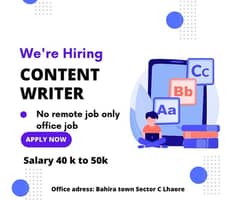 content writing job