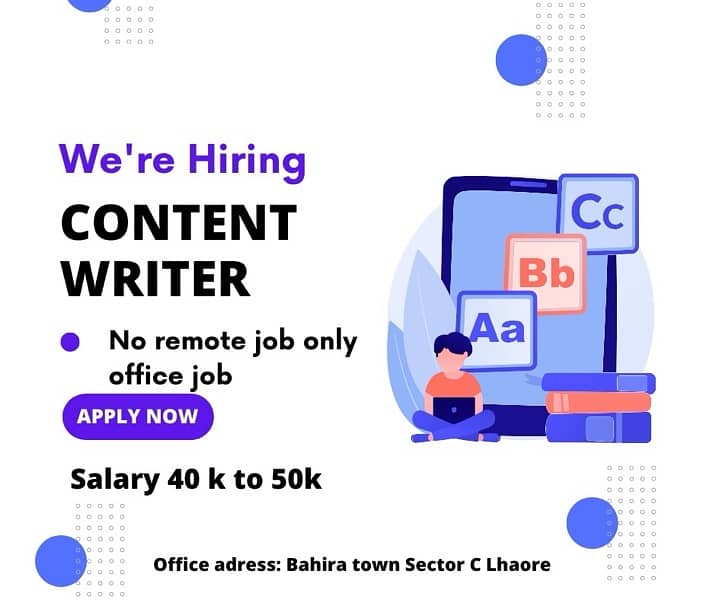 content writing job 0