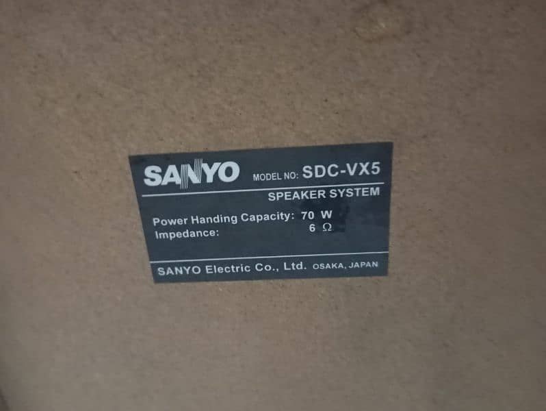 Sanyo Speakers Special 5