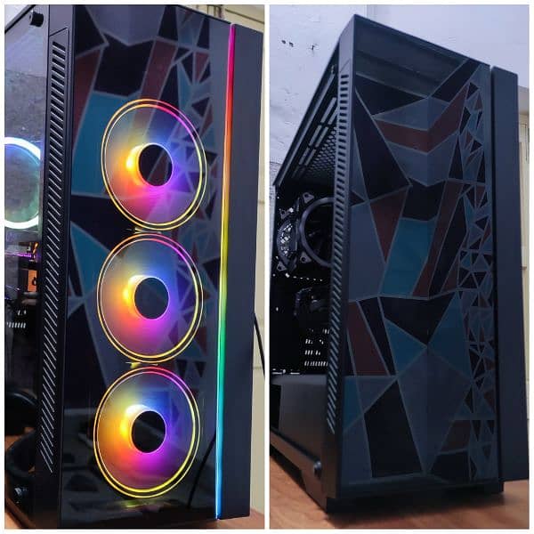 GAMING PC RYZEN 5 2600, 32GB cl16 RAM 500G + 2TB HDD B450M DS3H CV650 7