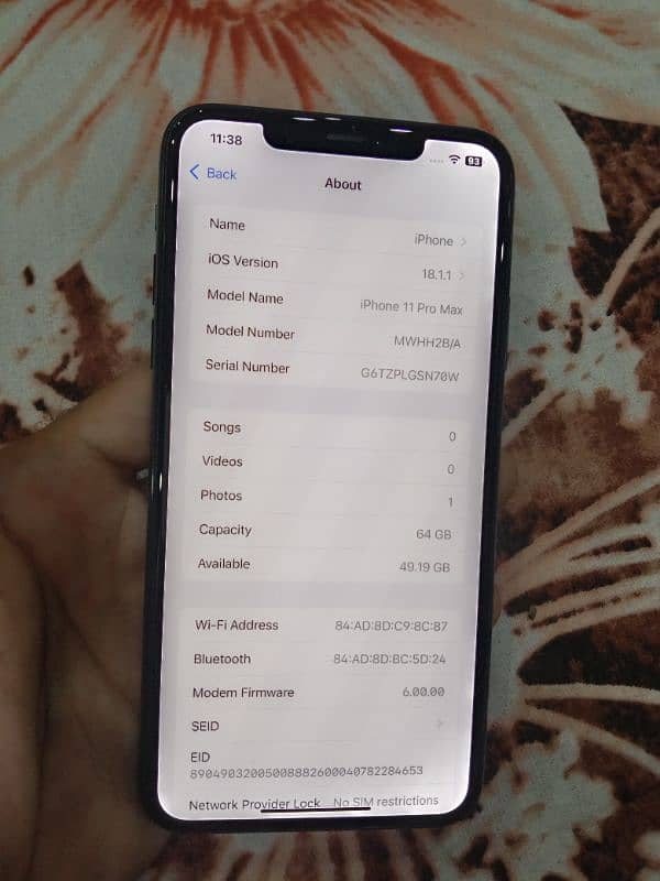 Iphone 11 Pro Max 64gb PTA Approved 1