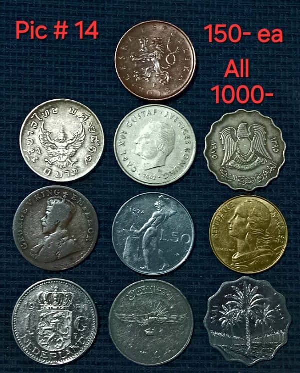 Worldwide RARE coins sets 13