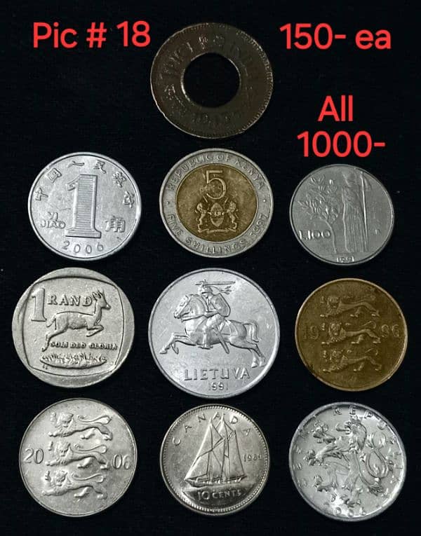 Worldwide RARE coins sets 17