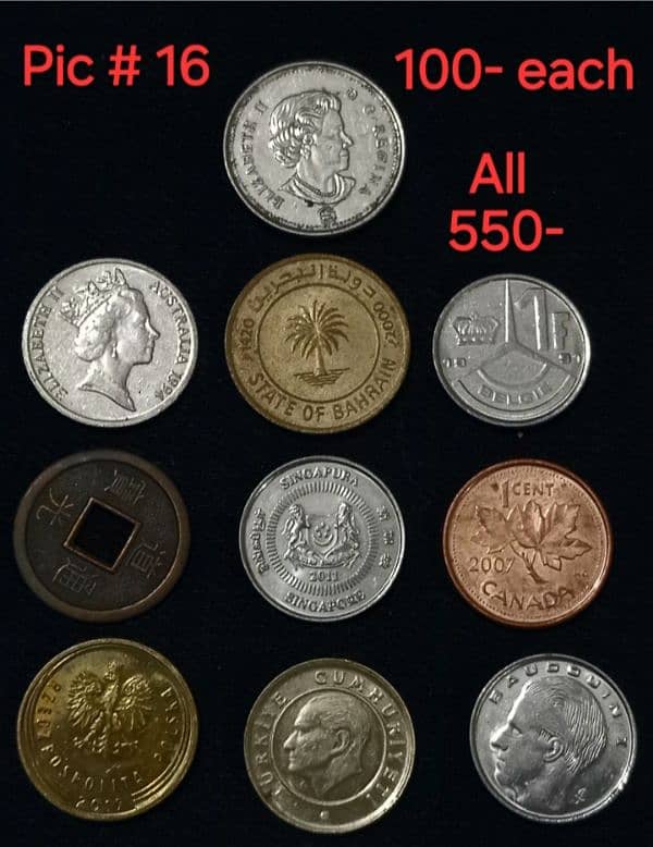 Worldwide RARE coins sets 15