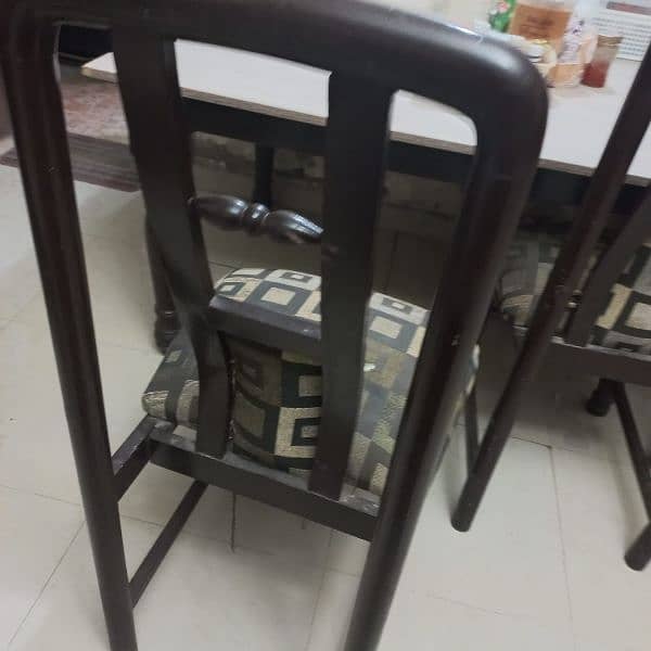 Dinning Table and Six Chairs for Sale 3