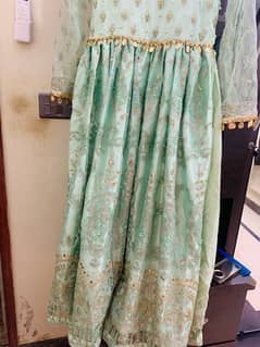 Full embroidery long maxi