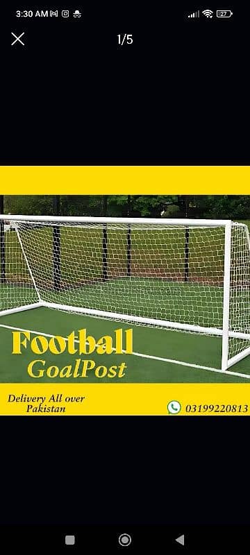 Football/futsal goal post/pole  portable Metal customized sizes 0