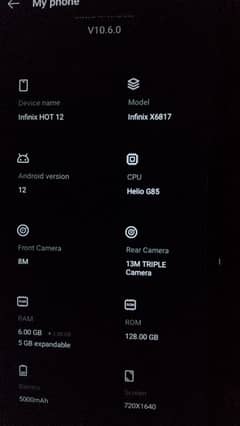 Infinix hot 12 with box