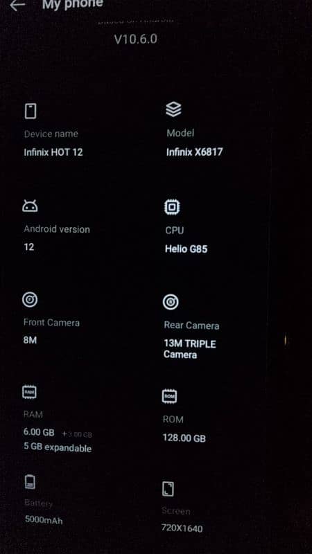 Infinix hot 12 with box 0