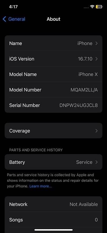 i phone x non PTA 256 gb bettry service Totelly original  6