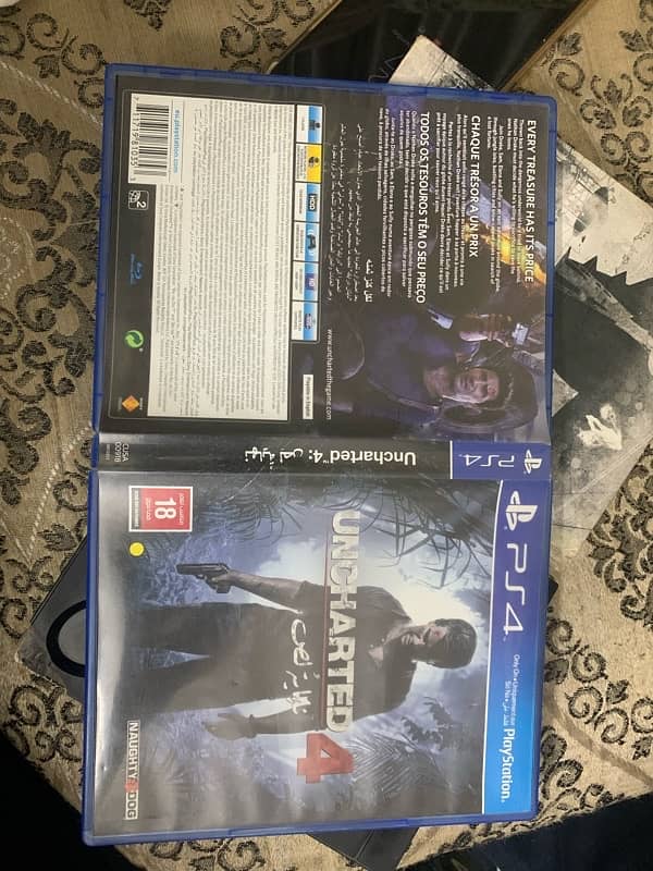 PS 4 uncharted 4 & infamous second son 2