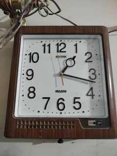 Antique Japan Rhythm Wall clock vintage  Wehrle Germany table