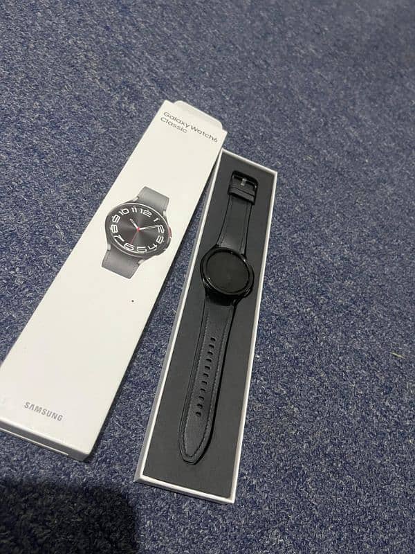 Samsung Galaxy watch 6 classic 47mm like new 10/10 0