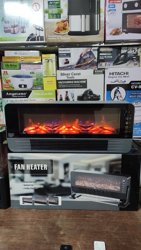 Japanese Electric Fireplace Fan Heater Wall Mounted Fan Split Heater 2