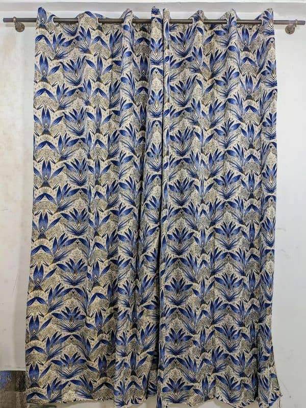 1 Pc Velvet Jacquard Printed Curtains 1