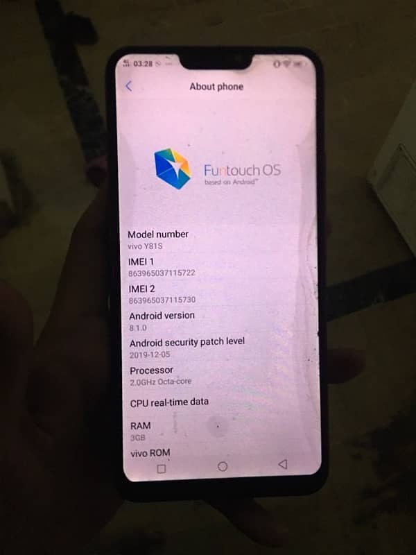 Vivo Y81s 3/32 Pta Approved 3