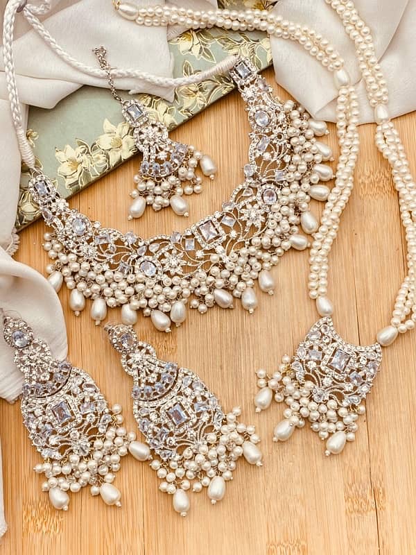 Elevate your style with stunning women’s jewelry  Bridal necklace set 0