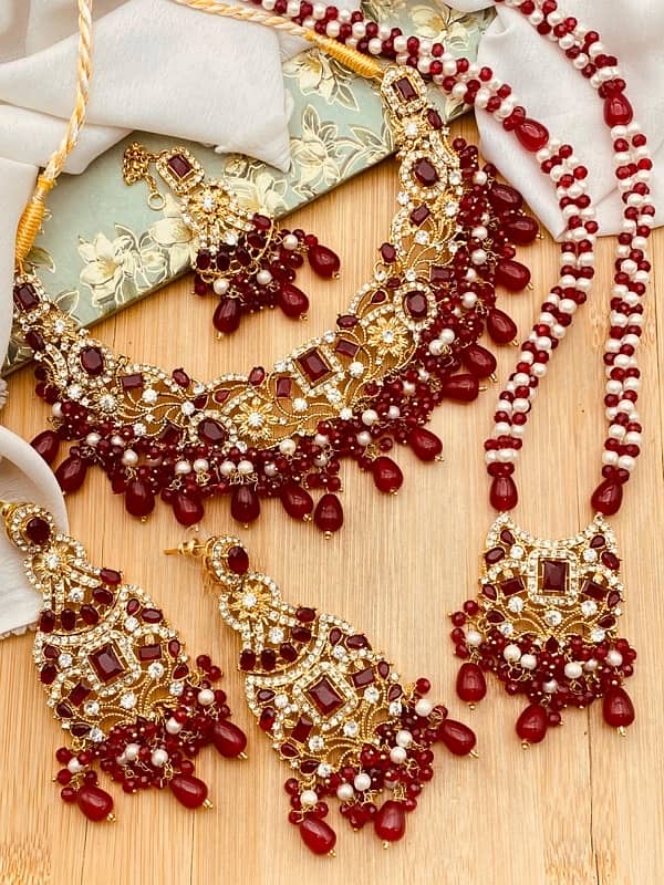 Elevate your style with stunning women’s jewelry  Bridal necklace set 5