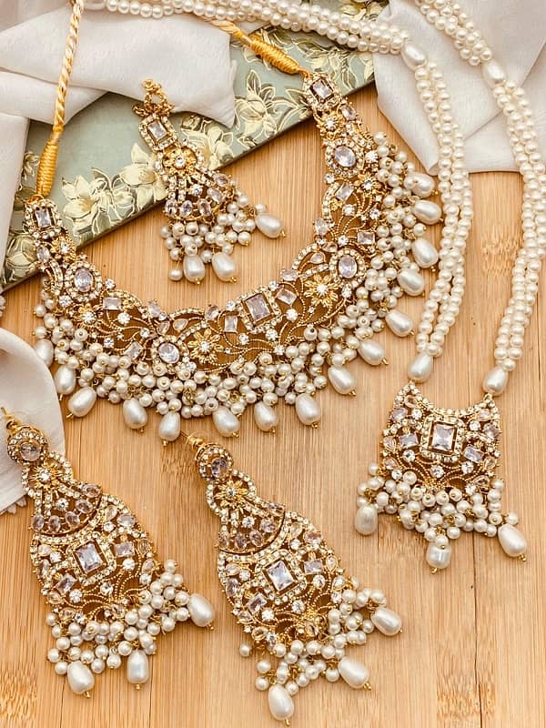 Elevate your style with stunning women’s jewelry  Bridal necklace set 6