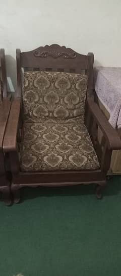 Five Seater Wooden Sofa Sheesham Wood