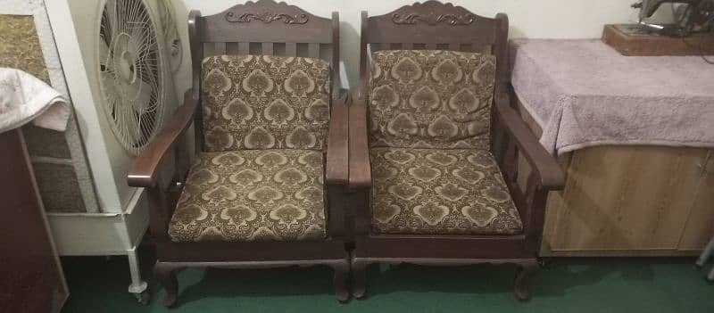 Five Seater Wooden Sofa Sheesham Wood 1