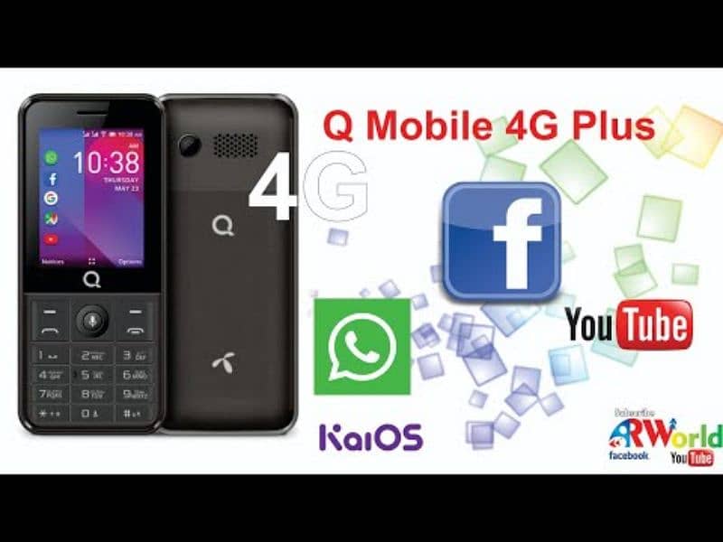 Qmobile 4G plus for sell camplit saman new sat 0