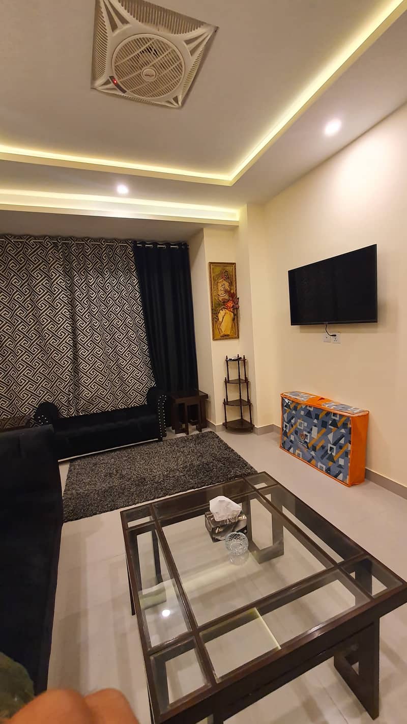 Two Bed Rooms luxury Furnished Apartment Available For Rent in River Hills Phase 7 7