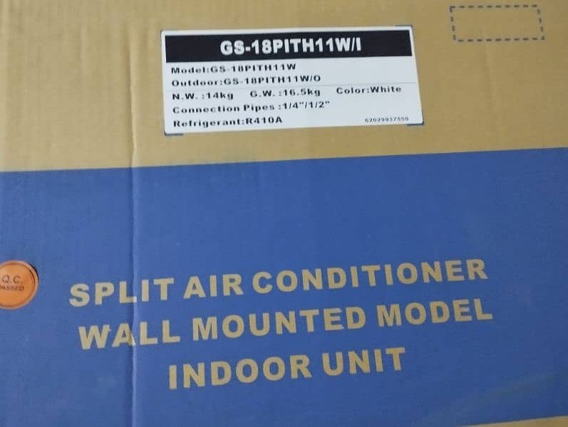 Gree GS 18Pith11W, 1.5 Ton inverter AC,Heat & Cool,410A Gas,Box Packed 2