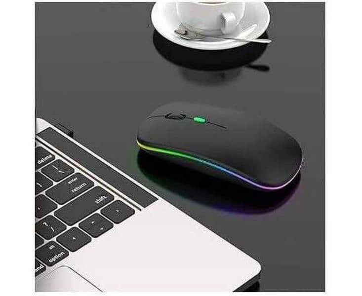 HP W10 Wireless RGB Bluetooth Rechargable Slim Mouse 1