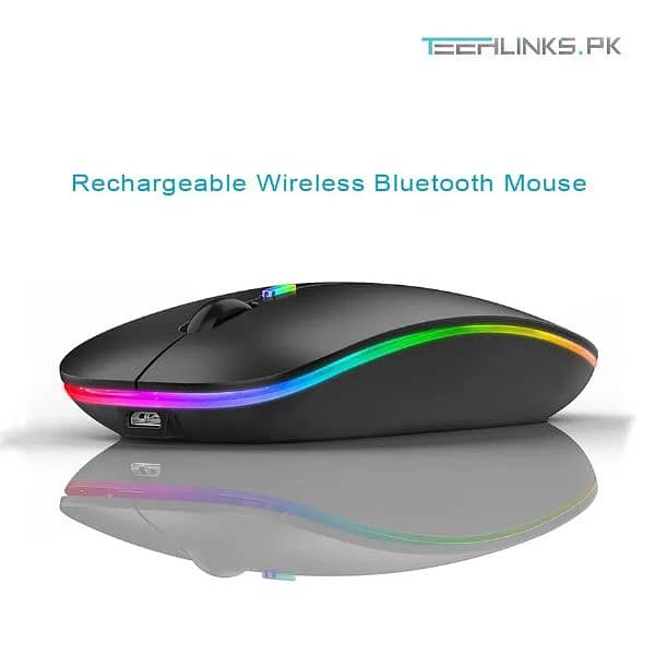 HP W10 Wireless RGB Bluetooth Rechargable Slim Mouse 4