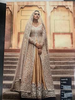 Sania Maskatiya’s heavy  bridal dress.