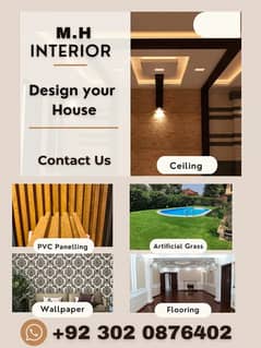 PVC wall panels/ Interior designing /Ceiling/Blind/Wooden Vinyl Floor