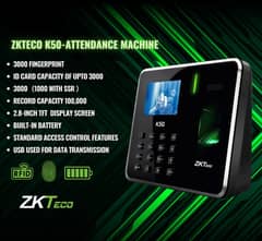 Time Attendance Machine Biometric Fingerprint Face Zkteco K50 MB460 20