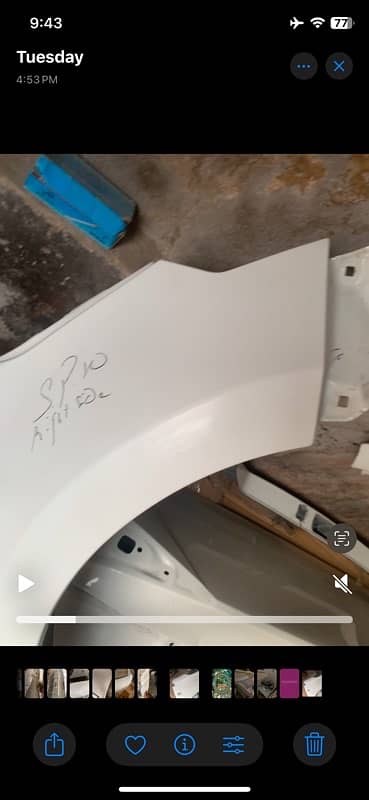 Super white Genuine Altis Grande GLI Fender 1