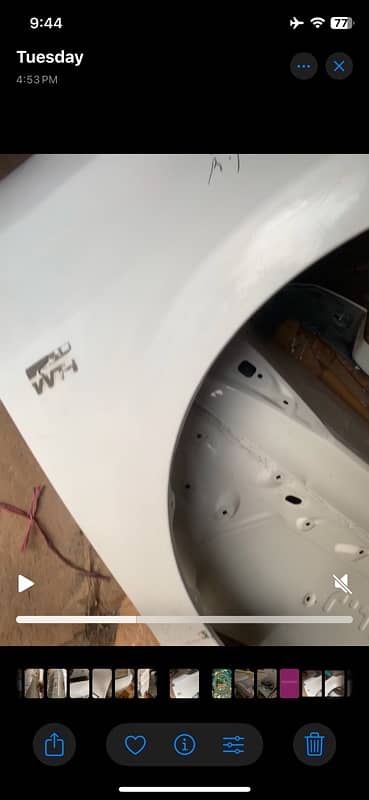 Super white Genuine Altis Grande GLI Fender 3