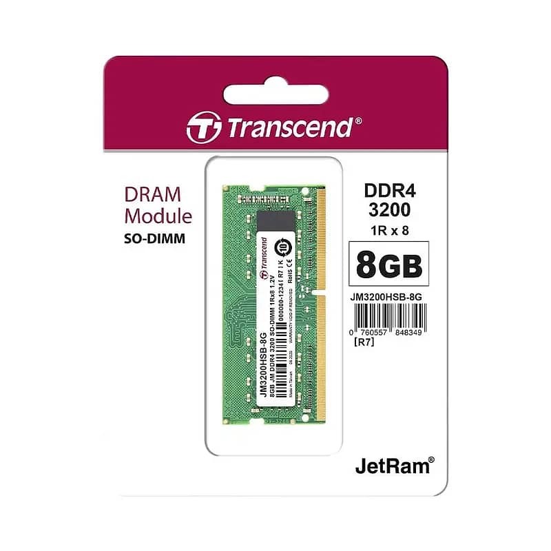 Ram Laptop Transcend JetRam JM DDR4 8GB 3200MHz 1.2v JM3200HSB-8G 0