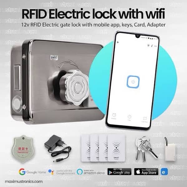 Electric Main Gate Card key mobile Security door lock access control 0