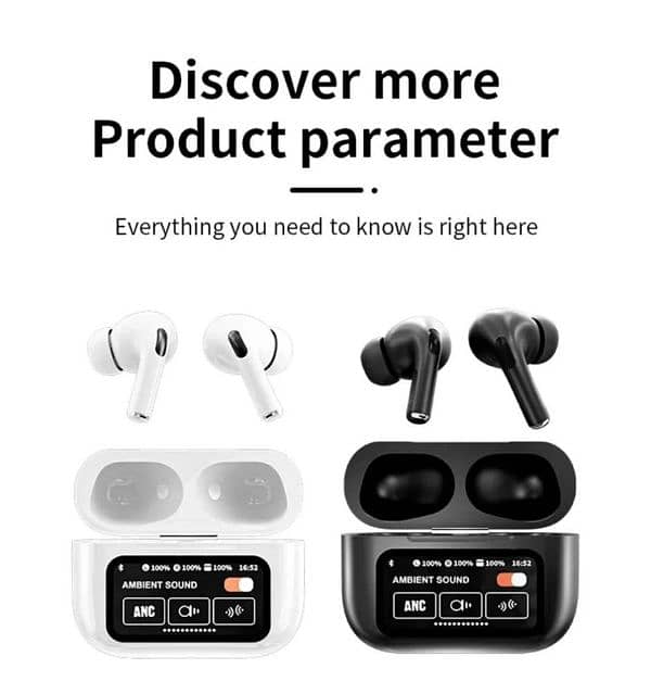 A9 Pro Touch screen wireless Airpods 1