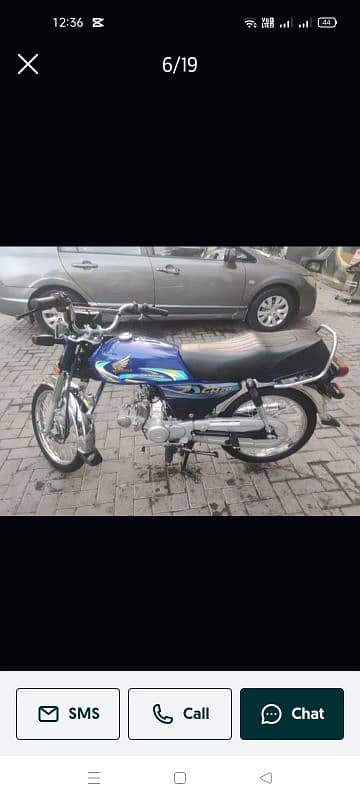 Honda CD 70 fit bike total original All Punjab number 0