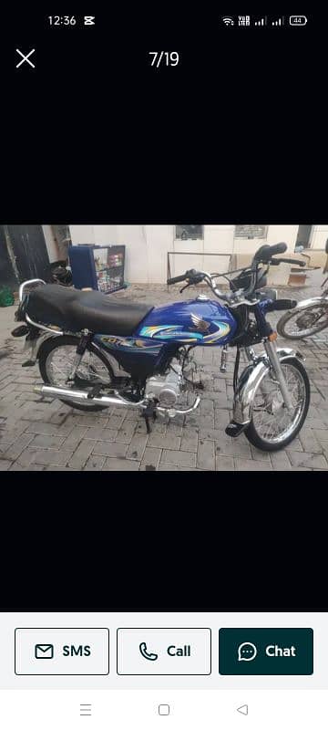 Honda CD 70 fit bike total original All Punjab number 1