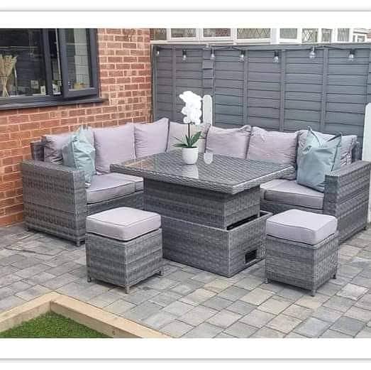 outdoor dining table/rattan sofa set/Garden chair/UPVC chair/swing 12