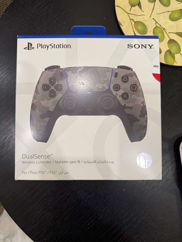 Brand New PlayStation 5 Gray Camouflage Controller 0