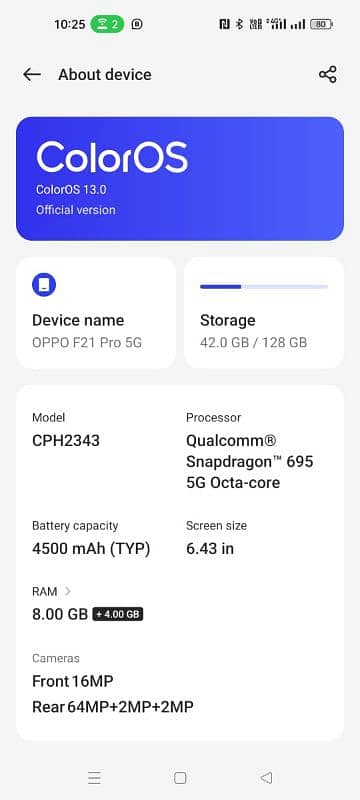 oppo f21 pro 5G pta aporvd box b Sath he all ok he mbl 2