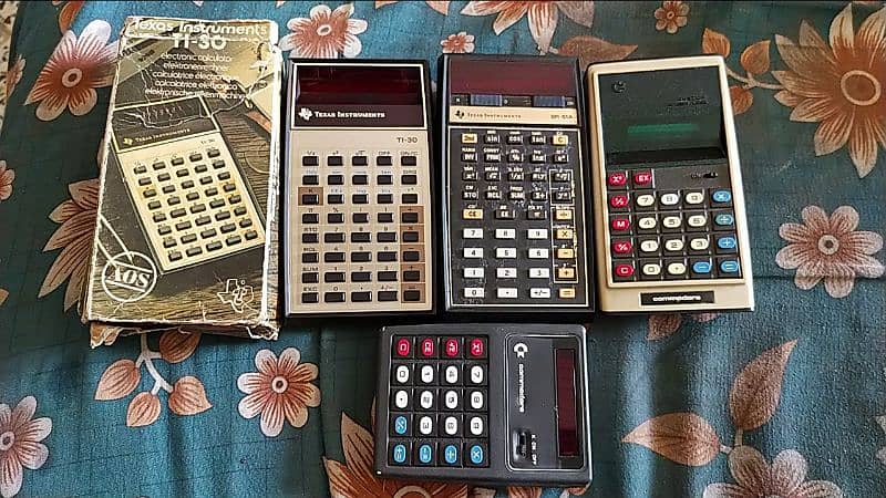 vintage calculator commodore-texas-sinclair-casio-canon 0