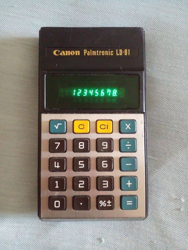 vintage calculator commodore-texas-sinclair-casio-canon 16